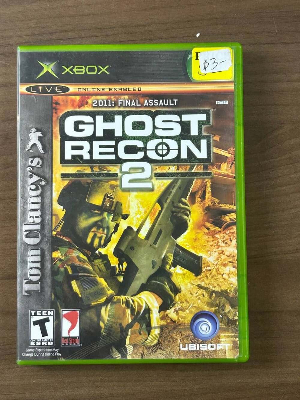 Tom Clancy’s Ghost Recon 2 Microsoft Xbox 2004 with Case & Manual NTSC Ubisoft
